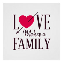 Liebe macht eine Familie - Adoption Geschenk