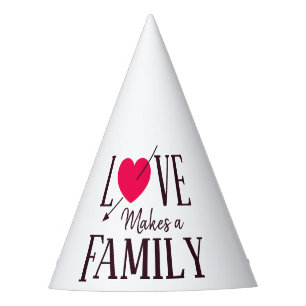 Liebe macht eine Familie - Partyhütchen