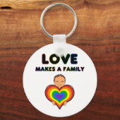 Liebe macht einen Schlüsselanhänger der Familienha (Vorderseite)