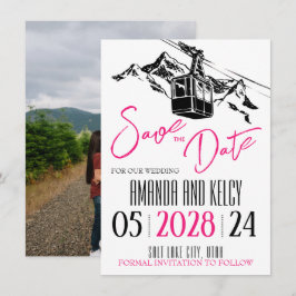 Liebe Magenta Save The Date