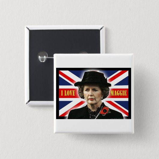Liebe Maggie Margaret Thatcher I Button (Vorne & Hinten)