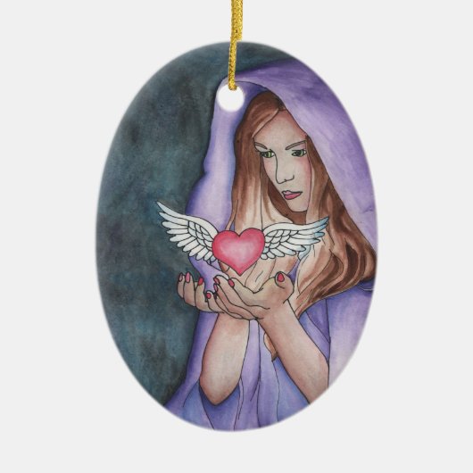 Liebe-Magie Keramikornament (Vorne)