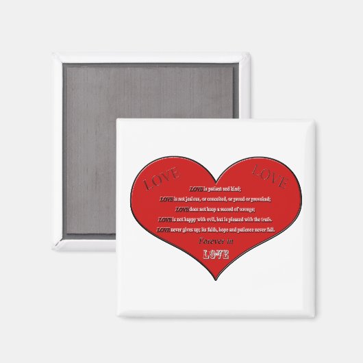 Liebe Magnet (Vorderseite/Rückseite)