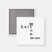 Liebe Magnet (Vorderseite/Rückseite)