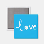 Liebe Magnet (Vorderseite/Rückseite)