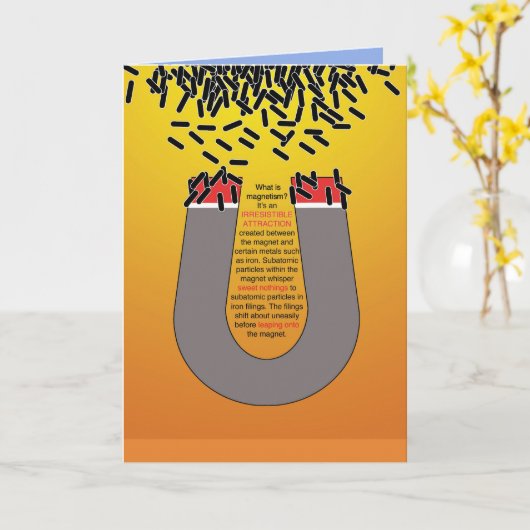 LIEBE-MAGNET KARTE (Gelbe Blume)