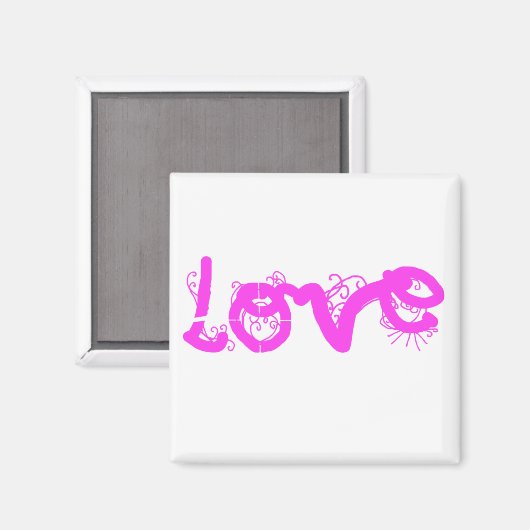 Liebe-Magnet Magnet (Vorderseite/Rückseite)