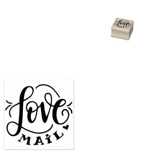 Liebe Mail-Briefmarke Gummistempel (Stempel)