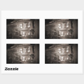 Liebe Mailboxen : Herzlich willkommen Rechteckiger Aufkleber (Blatt)