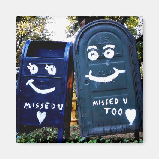 Liebe-Mailboxen: Ich habe Sie vermisst Magnet (Vorne)