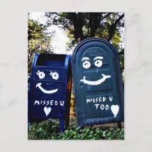 Liebe-Mailboxen: Ich habe Sie vermisst Postkarte