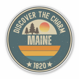Liebe Maine Gift - Niedlicher ME Staat Souvenir Aufkleber