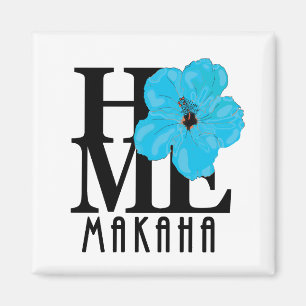 LIEBE Makaha Hawaii Blue Hibiskus Magnet