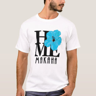 LIEBE Makaha Hawaii Blue Hibiskus T-Shirt