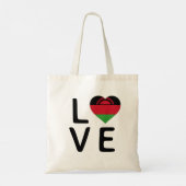 Liebe - Malawi-Flagge Tragetasche (Rückseite)