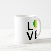 Liebe - Mali-Flagge Kaffeetasse (VorderseiteRechts)