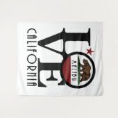 LIEBE Malibu Kalifornien Wandteppich (Vorderseite (Horizontal))