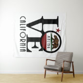 LIEBE Malibu Kalifornien Wandteppich (Beispiel (Horizontal))