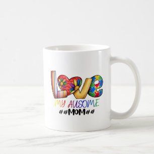 Liebe Mama Autismus Bewusstsein für stolze Mamas Kaffeetasse