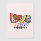 Liebe Mama Autismus Bewusstsein für stolze Mamas Magnetkarte (Vorderseite)