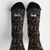 Liebe Mama Batik Socken (Oben)