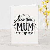 Liebe Mama Best Ever Karte (Gelbe Blume)
