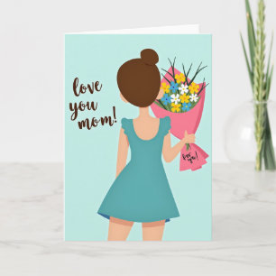 Liebe Mama Blumen Geschenkkarte Karte