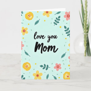 Liebe Mama Blumenkarte Karte