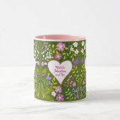 Liebe Mama botanisch süßes Herz Tasse (Zentrum)