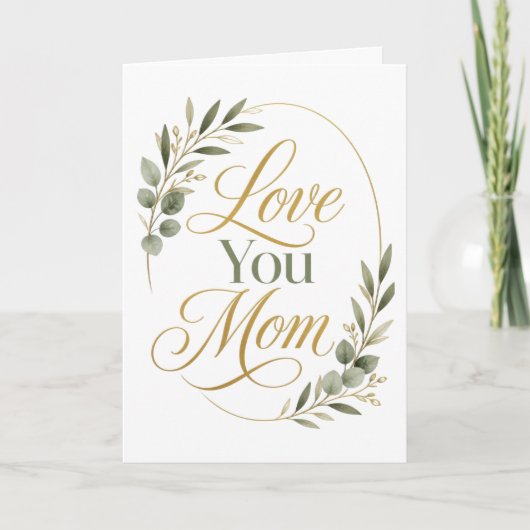 Liebe Mama Botanisch zum Muttertag Karte (Vorderseite)