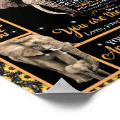 Liebe Mama | Brief an meine Mama Sie sind die Welt Poster (Ecke)