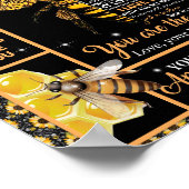 Liebe Mama | Brief an meine Mama Sie sind die Welt Poster (Ecke)