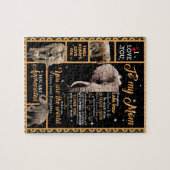 Liebe Mama | Brief an meine Mama Sie sind die Welt Puzzle (Horizontal)