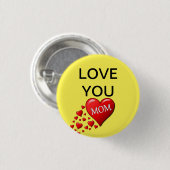 Liebe, Mama Button (Vorne & Hinten)