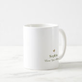 Liebe Mama Danke Botanisch Kaffeetasse (VorderseiteRechts)