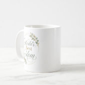 Liebe Mama Danke Botanisch Kaffeetasse (Vorderseite Links)