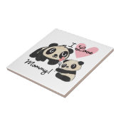 Liebe-Mama der Panda-I Fliese (Seite)