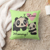 Liebe-Mama der Panda-I Kissen (Decke)
