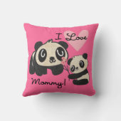 Liebe-Mama der Panda-I Kissen (Rückseite)