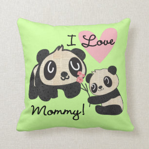 Liebe-Mama der Panda-I Kissen