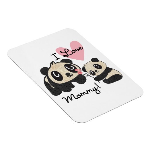 Liebe-Mama der Panda-I Magnet (Rechte Seite)