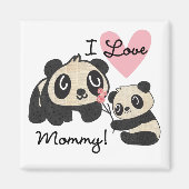 Liebe-Mama der Panda-I Magnet (Vorne)