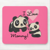 Liebe-Mama der Panda-I Mousepad (Vorne)