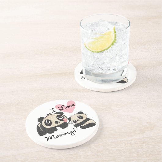 Liebe-Mama der Panda-I Untersetzer (Seite)