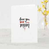 Liebe Mama Einfache Kunstkarte Karte (Gelbe Blume)