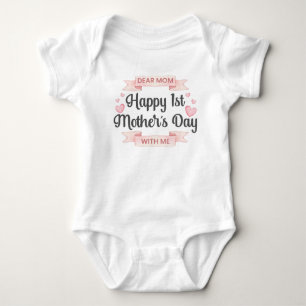 Liebe Mama, erster Muttertag mit mir Baby Strampler