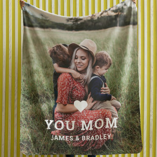 Liebe Mama Familienfoto Herz Muttertag Sherpadecke