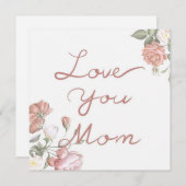 Liebe Mama Feiertagskarte (Vorne/Hinten)