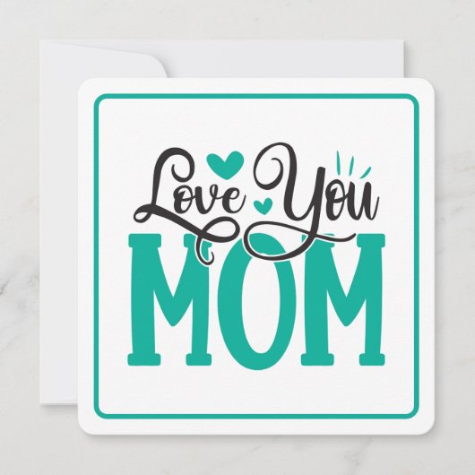 Liebe Mama Feiertagskarte (Vorderseite)