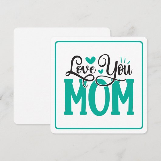 Liebe Mama Feiertagskarte (Vorne/Hinten)